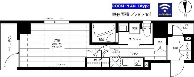 ステージグランデ亀戸アジールコート 501 間取り図