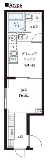 レピュア大島レジデンスⅡ 501 間取り図