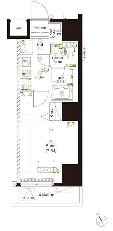 マーロ後楽園 802