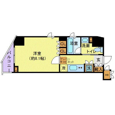 グランドコンシェルジュ新御徒町アジールコート 604 間取り図
