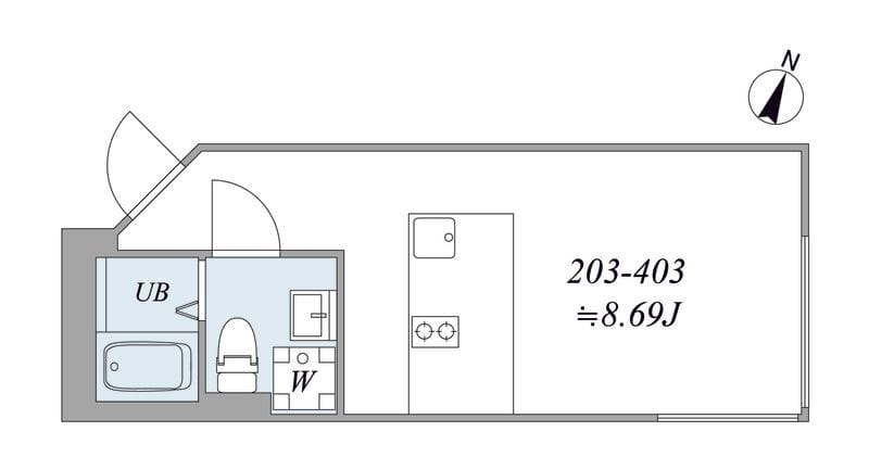 trias413 203 間取り図