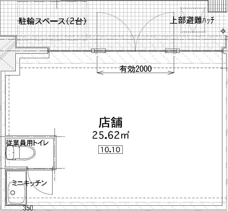 アーバネックス両国 店舗1 17万円/なし/入力なし 間取り図