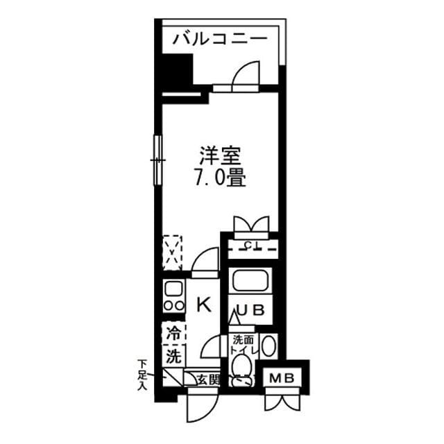 レジディア錦糸町 0313 間取り図