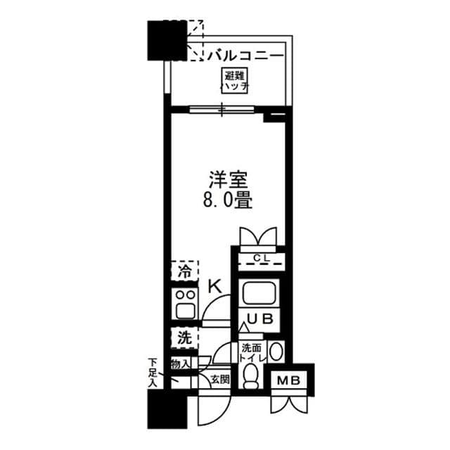 レジディア錦糸町 0411 間取り図