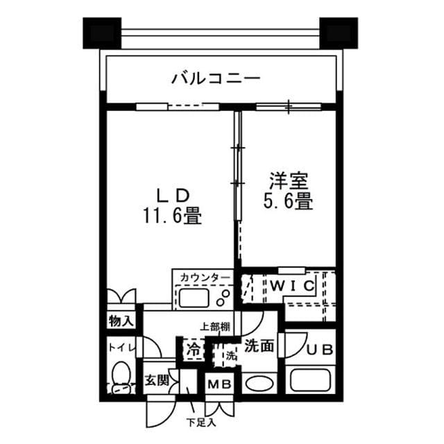 レジディア錦糸町 1302 間取り図