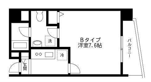 アヴァンセ戸越 1202 間取り図