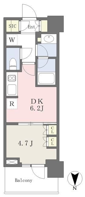 パークシティ中野 ザ タワー エアーズ 1004 間取り図