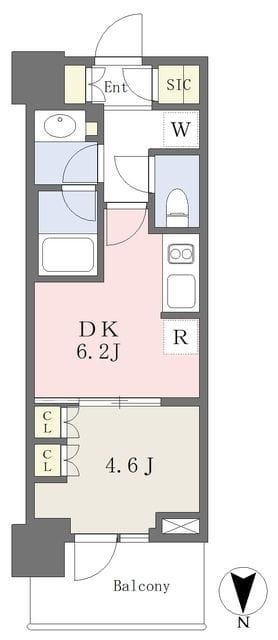 パークシティ中野 ザ タワー エアーズ 1007 間取り図