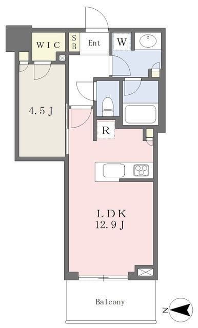 パークシティ中野 ザ タワー エアーズ 1011 間取り図