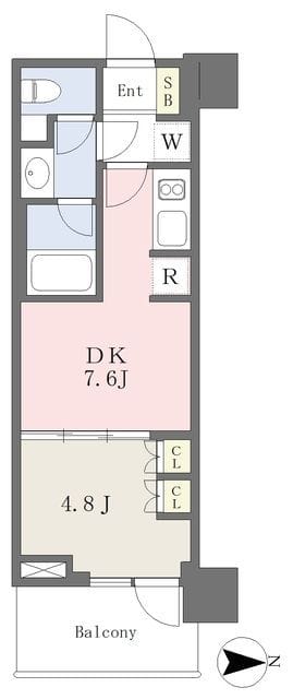 パークシティ中野 ザ タワー エアーズ 1025 間取り図