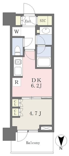 パークシティ中野 ザ タワー エアーズ 1705 間取り図
