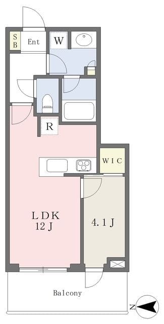 パークシティ中野 ザ タワー エアーズ 1711 間取り図