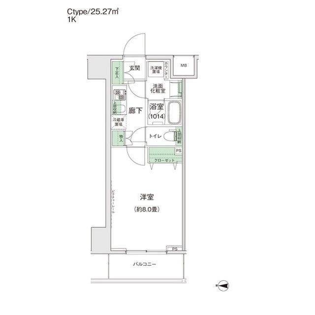 スタイリオ蒲田Ⅱ 0503 間取り図