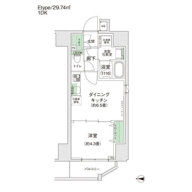 スタイリオ蒲田Ⅱ 0705 間取り図