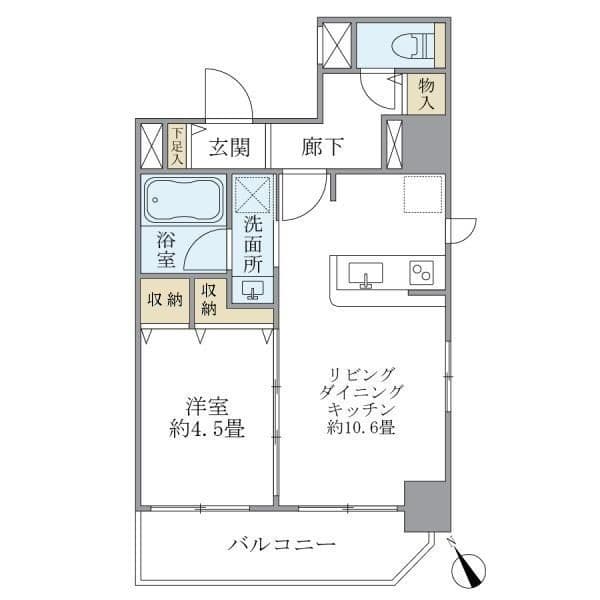 Cross Point AKABANE 501 間取り図
