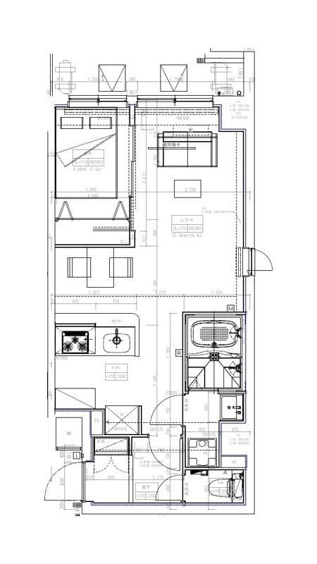 ジェノヴィア妙典Ⅱ 110 間取り図