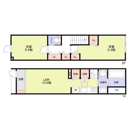 Forest Terrace Iogi 106 間取り図