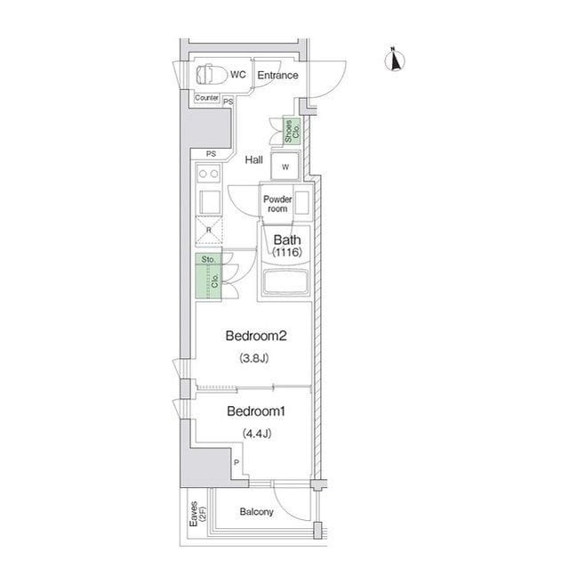 スタイリオ川崎 0201 間取り図