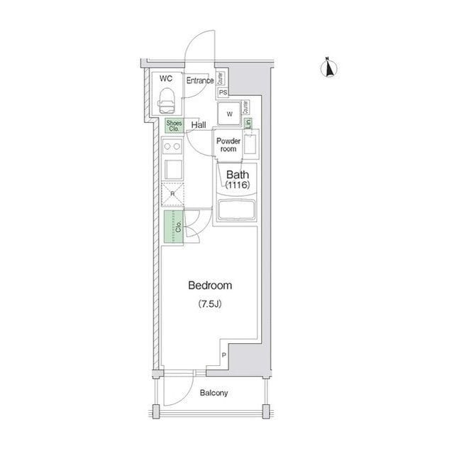 スタイリオ川崎 1402 間取り図