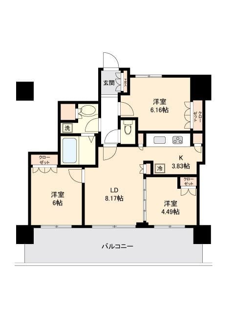 リボンシティコミュニティ 0608 間取り図