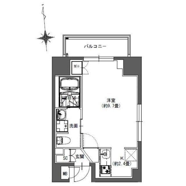 La Douceur東神田 0901 間取り図