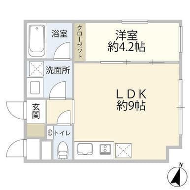 ベラ・カーサ大岡山 101 間取り図