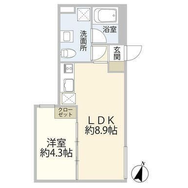 ベラ・カーサ大岡山 402 間取り図