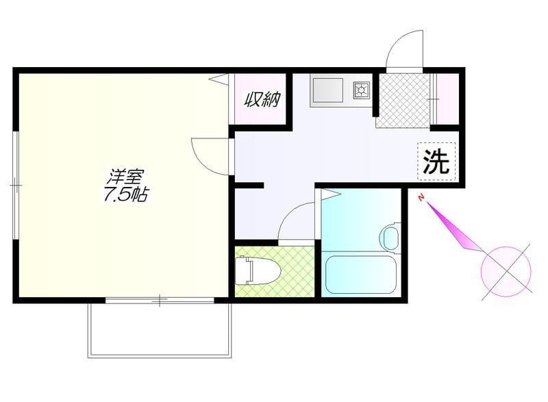 パークヒルズ武蔵小山 204 間取り図