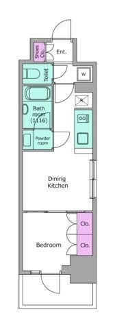 FORESTA湊町 704 間取り図