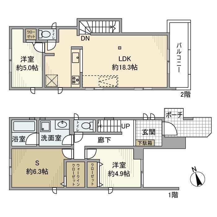 上荻戸建 0 間取り図