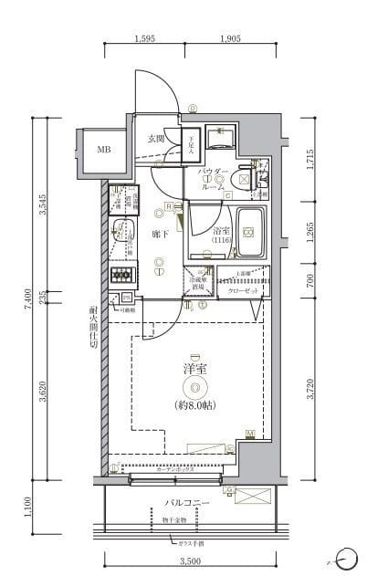 RELUXIA CITY 東向島 202 間取り図