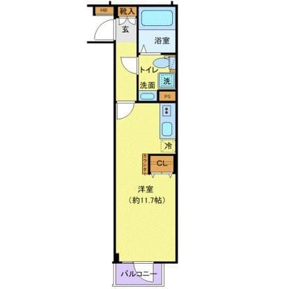 クレヴィスタ中野落合 205 間取り図