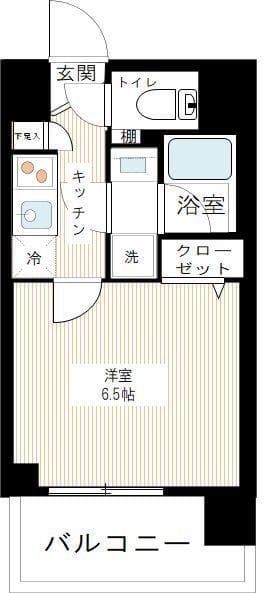 ARCOBALENO MUSASHIKOSUGI 309 間取り図