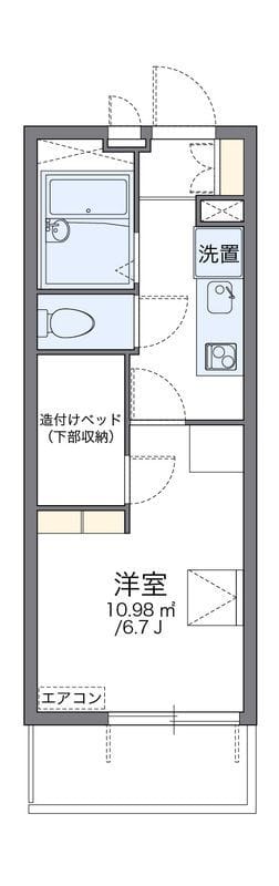レオパレススノーヴァレー相模原 301 間取り図