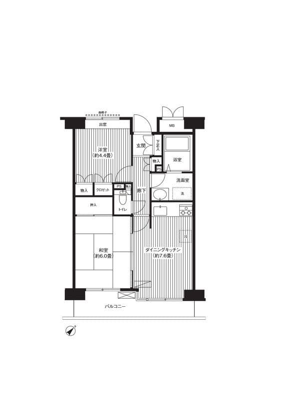 ステラメゾン武蔵小山 511 間取り図