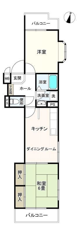 グリーンパーク第7綾瀬 304 間取り図