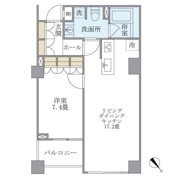 KDXレジデンス西原 103 間取り図