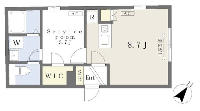 THE RESIDENCE toshima‐chihaya 103 間取り図