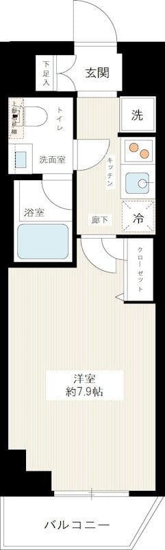 HY’s crecer 清澄白河 607 間取り図