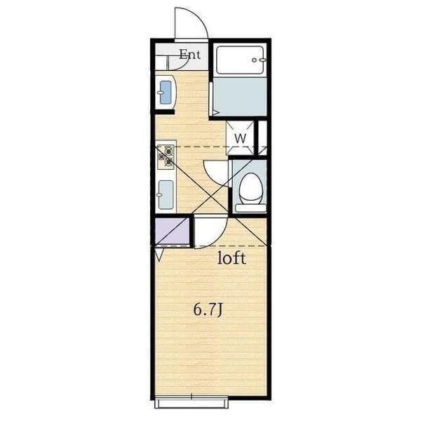 Flat.neo明大前 202 間取り図