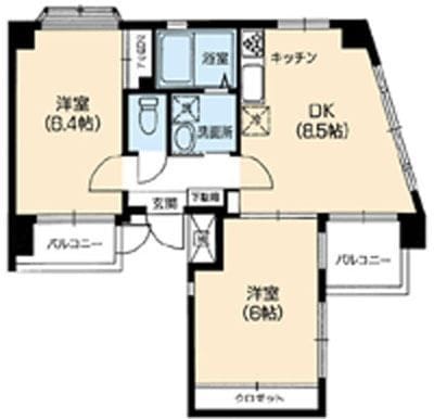 エーデルブルーメ伊興 302 間取り図