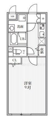 THE PALMS 大島 205 間取り図