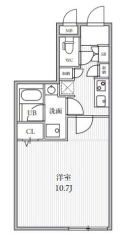 THE PALMS 大島 304 間取り図
