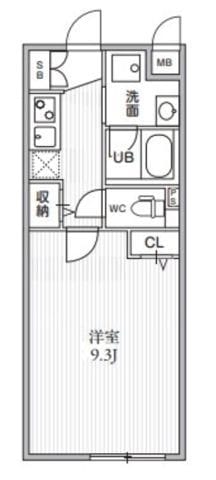 THE PALMS 大島 306 間取り図