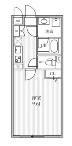 THE PALMS 大島 403 間取り図