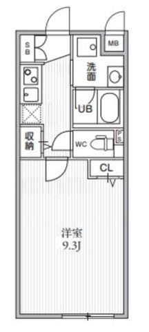 THE PALMS 大島 406 間取り図