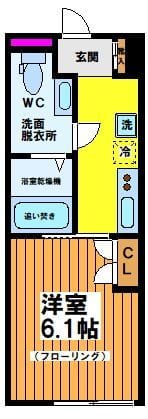 リキューザ永福 203 間取り図