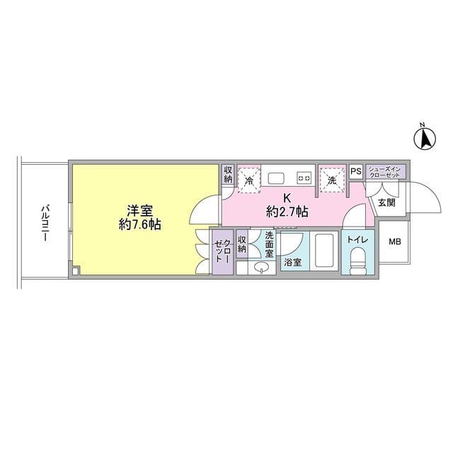 スタイリオ品川中延 1312 間取り図