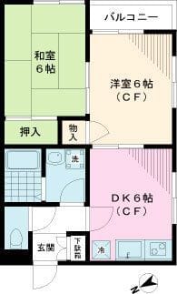 サンホープ白山 202 間取り図