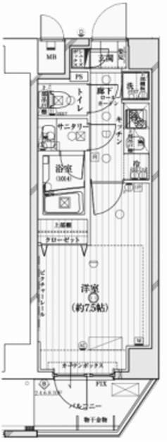 レガリス愛宕御成門 801 間取り図